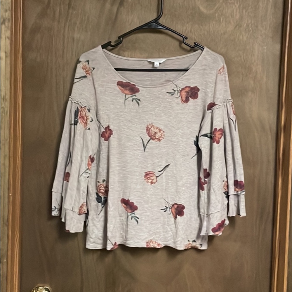 Lucky Brand 3/4 Sleeve Shirt Blouse Medium